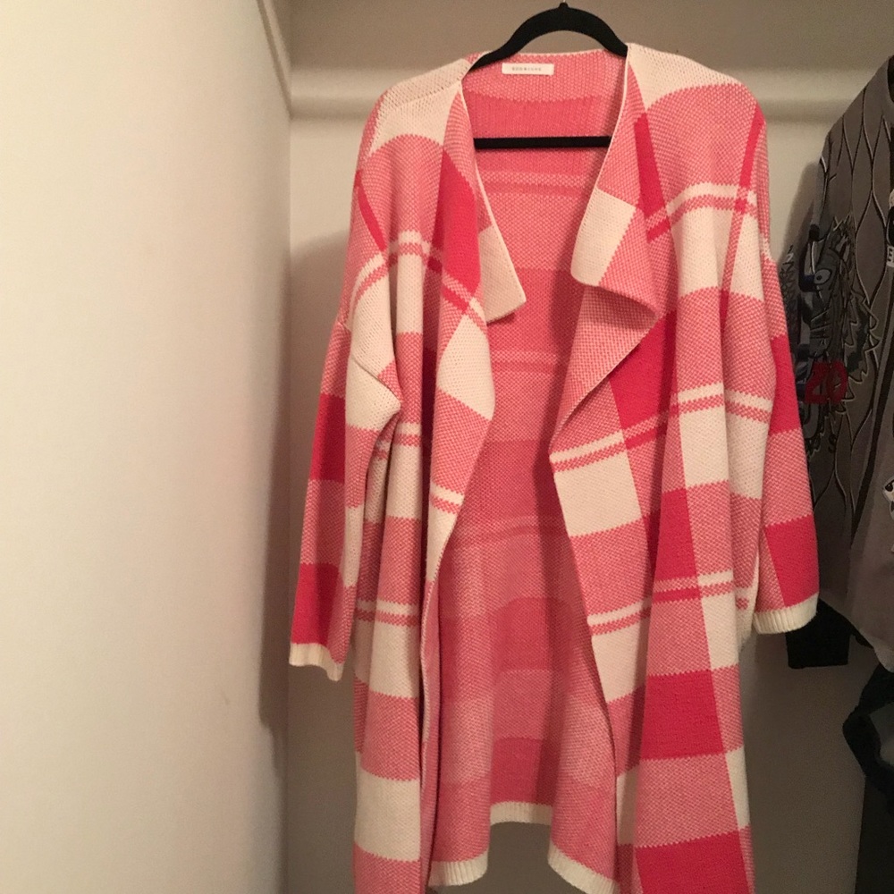 Checked coat